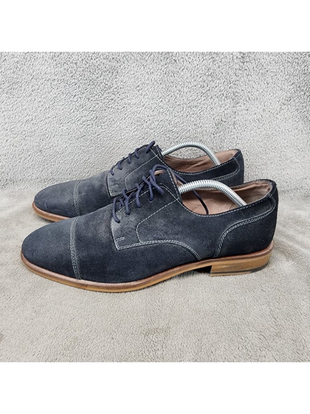 Banana Republic Shoes Mens Size 9 Navy Blue Suede Lace Up Oxford